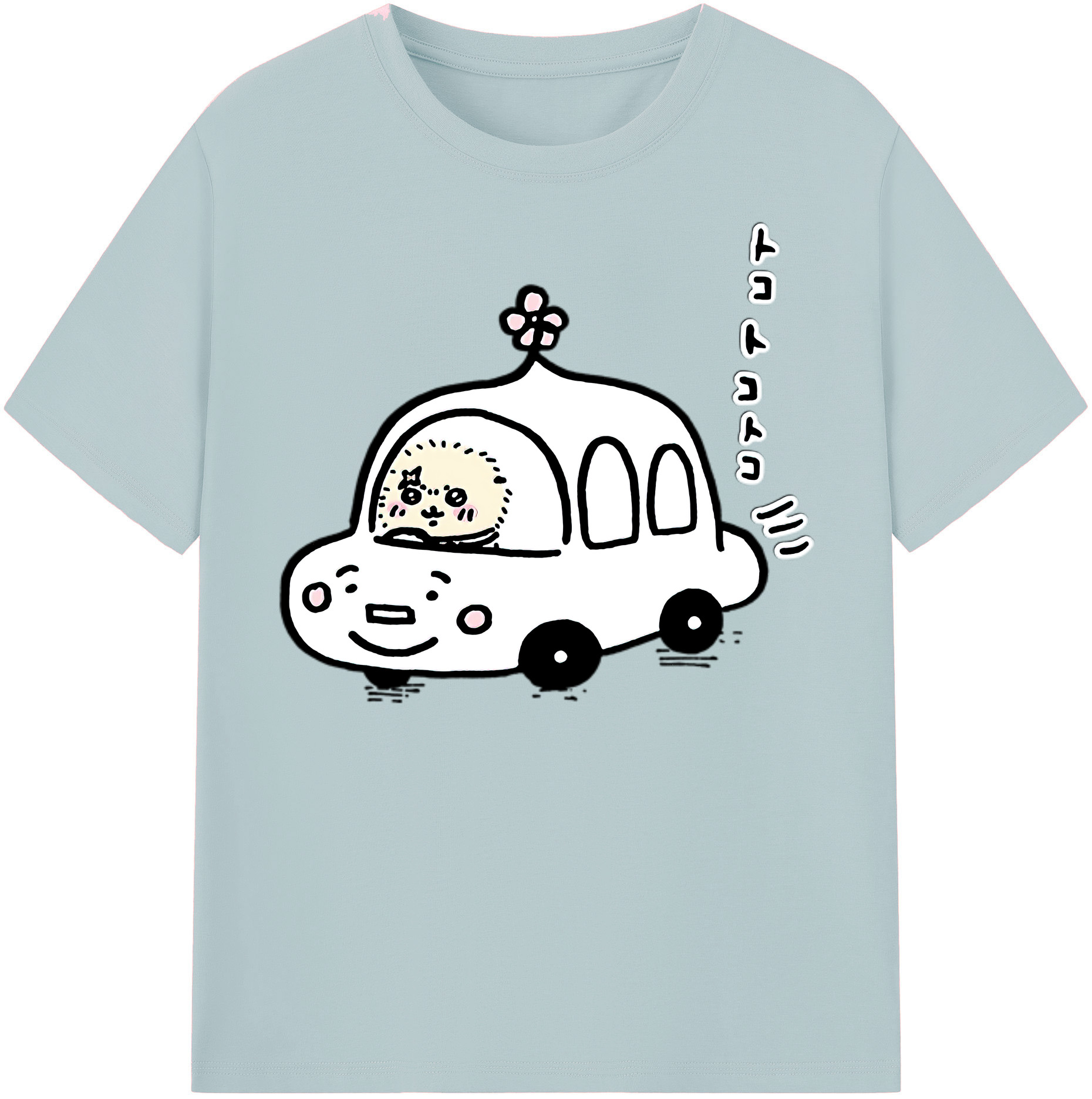 （画像用） ちいかわ ラッコ Chii-kawa Sea otter 綿100％半袖Tシャツ（フロントプリント）